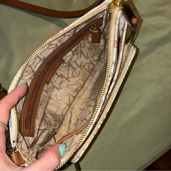 Calvin Klein White Multicolor Crossbody Bag - Picture 5 of 6
